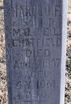 CHATFIELD Harold E 1892-1897 grave.jpg